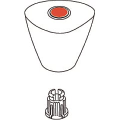 Ideal Standard bedieningselement sanitair kraan Nimbus II, kunststof, chroom, uitvoering kraangreep