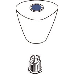 Ideal Standard bedieningselement sanitair kraan Nimbus II, kunststof, chroom, uitvoering kraangreep