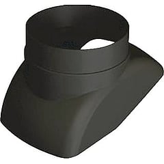 Burgerhout kunststof glijschaal dakdoorvoerpan Model D, zwart