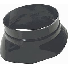 Ubbink kunststof glijschaal dakdoorvoerpan, zwart, systeemdiameter 186mm