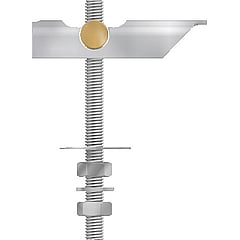 Flamco tuimelbout, staal, le 100mm, elektrolytisch verzinkt, draaddiameter (M.) 8, vdS