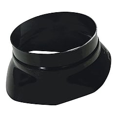 Ubbink kunststof glijschaal dakdoorvoerpan, zwart, systeemdiameter 166mm