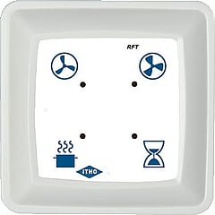 Itho Daalderop RFT draadloze bediening voor ventilatie-unit inclusief meerdere standen en timerfunctie, wit