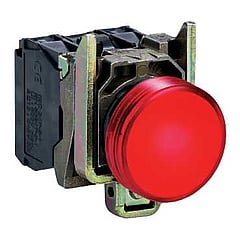 Schneider Electric T signaallamp, 1 signaallampen, lens rood, uitvoering fitting