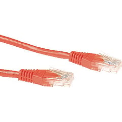ACT Cat6 rood patchkabel twisted pair, lengte 2m, kabeltype U/UTP, categorie