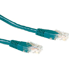 ACT Cat6 groen patchkabel twisted pair, lengte 0.5m, kabeltype U/UTP, categorie
