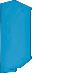 Hager eindplaat rijgklem, blauw, uitvoering eindplaat, dikte 1.5mm vastklikbaar