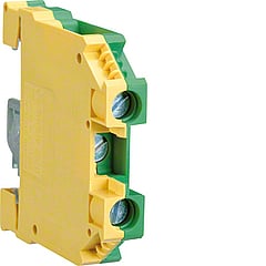 Hager aardrijgklem, groen/geel, lengte 53.5mm PEN-functie mogelijk, aderdoorsnede