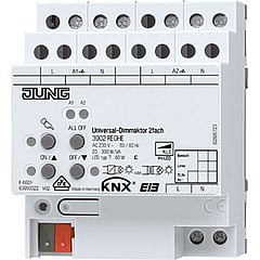 JUNG EIB-KNX dimactor bussysteem dimactor, wit, bussysteem KNX, DRA (DIN-rail
