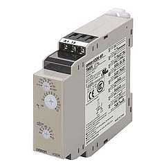 Omron H3DK met tijdrelais, DRA (DIN-rail adapter), uitvoering elektrische aansluiting