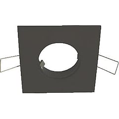 Klemko mechanische toebehoren spot/schijnwerper Luzern, aluminium, zwart, (bxl) 80x80mm