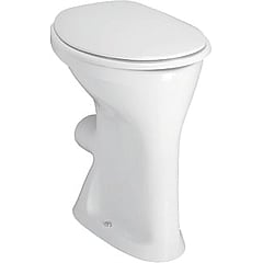 LAUFEN Albanova staand vlakspoel toilet 10 cm verhoogd 50x35x48 cm, wit