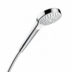 hansgrohe handdouche croma select s multi, kunststof, chroom/wit
