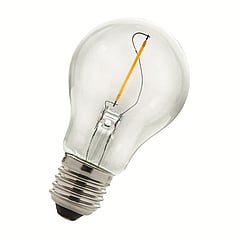 LED Filament A60 E27 240V 1W 2700K Clear