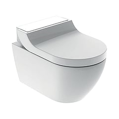 Geberit AquaClean Tuma Comfort douche wc met witglas-decorplaat, wit