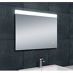 Sub Single spiegel met dimbare LED-verlichting met spiegelverwarming 80x60 cm