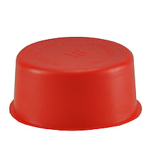 Sub PVC afv speciedeksels rood 50 mm