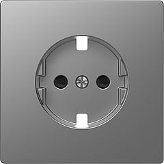 Schneider Electric Merten Systeem Design centraalplaat voor wandcontactdoos, rvs look