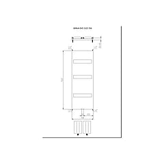 Plieger Genua EVO designradiator horizontaal 1520x550mm 674W wit