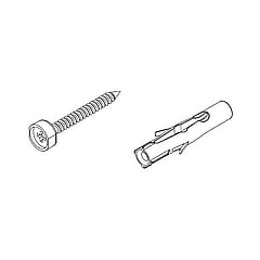 Sub Free roller schroefset met plug voor muurprofiel screw kit