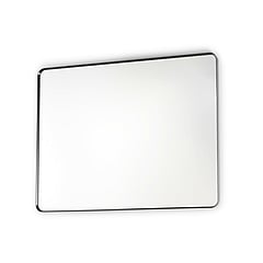 Sub 148 rechthoekige spiegel met ronde hoeken 80 x 60 cm, mat zwart