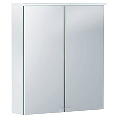 Geberit Option Basic spiegelkast met 2 deuren en LED-verlichting 67,7 x 60 x 18 cm, wit