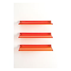 Kartell•LAUFEN planchet wandmontage 45x15,5x4 cm, oranje