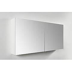Sub 148 spiegelkast met 2 deuren zonder verlichting 100 cm, mat wit