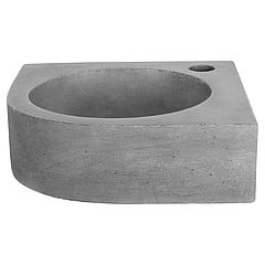 Differnz Cleo hoekfontein 31,5 x 31,5 x 10 cm, beton donkergrijs