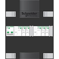 Schneider Electric Advanced groepenkast 2XAL.2P 4XAUT 1XHS