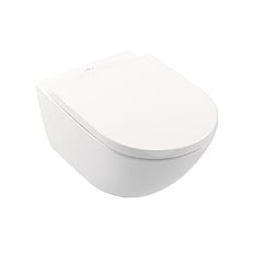 Villeroy & Boch Subway 3.0 toiletzitting met softclose, quickrelease en CeramicPlus 4,2 x 37,4 x 43,8 cm, stone white