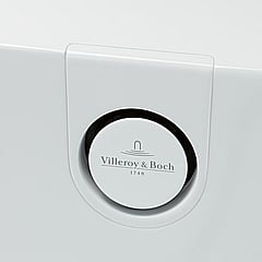 Villeroy & Boch overloop met geïntegreerde watertoevoer voor Oberon 2.0, stone white
