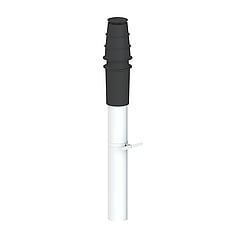 Cox Geelen ECONEXT® dakdoorvoer 80/125mm met PP rookgaspijp zwart