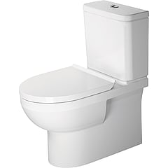 Duravit No.1 staand toilet voor toiletcombinatie diepspoel en rimless 42 x 36,5 x 65 cm, hoogglans wit