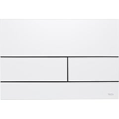 TECE Square II wc-bedieningsplaat voor duospoeling 22 x 15 x 0,3 cm, wit glanzend RAL 9016