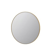 INK SP15 ronde spiegel verzonken in stalen kader ø 120 cm, mat goud