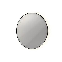 INK SP17 ronde spiegel voorzien van dimbare LED-verlichting, verwarming en colour-changing ø 120 cm, mat zwart