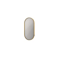 INK SP20 ovale spiegel verzonken in stalen kader 80 x 40 x 4 cm, mat goud