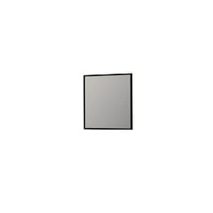 INK SP18 rechthoekige spiegel verzonken in stalen kader 80 x 80 x 4 cm, mat zwart
