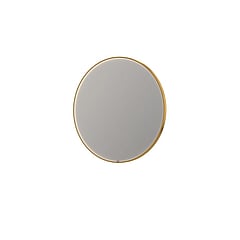 INK SP24 ronde spiegel voorzien van dimbare LED-verlichting, verwarming en colour-changing ø 120 cm, mat goud