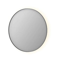 INK SP17 ronde spiegel voorzien van dimbare LED-verlichting, verwarming en colour-changing ø 100 cm, geborsteld RVS