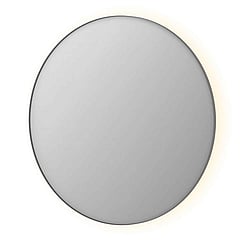 INK SP17 ronde spiegel voorzien van dimbare LED-verlichting, verwarming en colour-changing ø 120 cm, geborsteld RVS