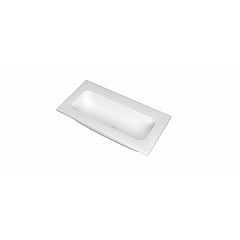 INK Reflekt polystone wastafel zonder kraangat 80 x 40 x 1,5 cm, mat wit