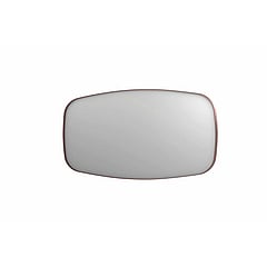 INK SP29 contour spiegel, rechthoekig met afgeronde hoeken verzonken in kader 160 x 4 x 80 cm, geborsteld koper