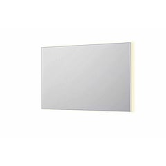 INK SP32 rechthoekige spiegel in stalen kader met dimbare indirect LED-verlichting, spiegelverwarming, color changing, en schakelaar 120 x 4 x 80 cm, mat wit