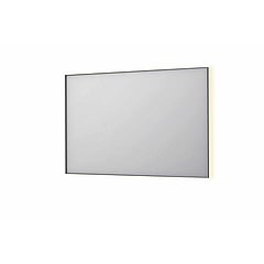INK SP32 rechthoekige spiegel in stalen kader met dimbare indirect LED-verlichting, spiegelverwarming, color changing, en schakelaar 120 x 4 x 80 cm, geborsteld rvs