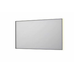 INK SP32 rechthoekige spiegel in stalen kader met dimbare indirect LED-verlichting, spiegelverwarming, color changing, en schakelaar 140 x 4 x 80 cm, geborsteld rvs