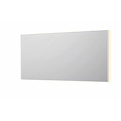 INK SP32 rechthoekige spiegel in stalen kader met dimbare indirect LED-verlichting, spiegelverwarming, color changing, en schakelaar 160 x 4 x 80 cm, mat wit