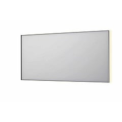 INK SP32 rechthoekige spiegel in stalen kader met dimbare indirect LED-verlichting, spiegelverwarming, color changing, en schakelaar 160 x 4 x 80 cm, geborsteld rvs