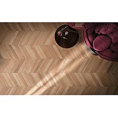 Fap Ceramiche Fapnest keramische chevron vloer- en wandtegel houtlook 7,5 x 45 cm, natural
